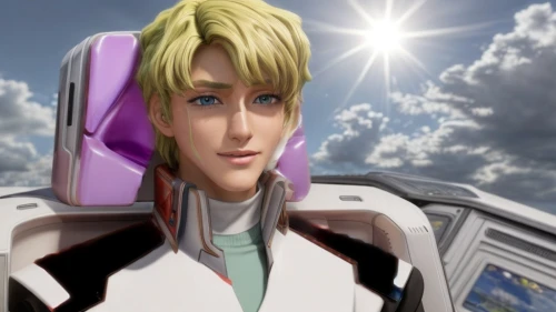evangelion eva 00 unit,male elf,anime 3d,evangelion,iron blooded orphans,emperor of space,eris,gundam,shoulder pads,cgi,ray,lens flare,ken,sky,the face of god,male character,airpod,rhodes,gyro,luka