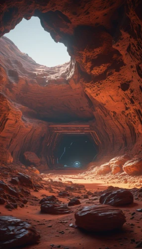 antelope canyon,lava cave,cave,sea cave,canyon,red canyon tunnel,cliff dwelling,pit cave,sea caves,glacier cave,alien world,blue cave,moon valley,alien planet,slot canyon,petra,fairyland canyon,blue caves,red earth,futuristic landscape,Photography,General,Sci-Fi