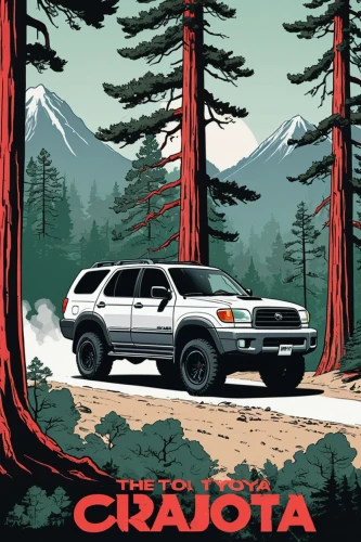 toyota 4runner,toyota tacoma,4 runner,tatra 87,tatra,subaru rex,toyota rav 4,toyota rav4,pontiac montana,chevrolet colorado,toyota fj cruiser,toyota,tatra 77,retro vehicle,travel trailer poster,travel poster,chevrolet montana,vector illustration,toyota tundra,vector graphic,Illustration,Vector,Vector 01