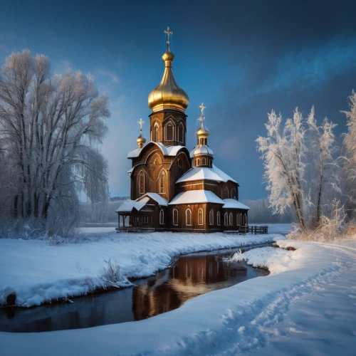 wooden church,russian winter,alexander nevski church,ukraine,putna monastery,temple of christ the savior,baroque monastery church,russian traditions,monastery,winter morning,winter landscape,russian holiday,carpathian bells,winter house,archimandrite,saint isaac's cathedral,moscow,the kremlin,petersburg,sihastria monastery putnei,Photography,General,Fantasy