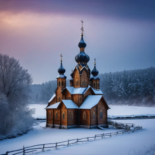 wooden church,putna monastery,russian winter,alexander nevski church,baroque monastery church,winter house,stave church,carpathian bells,sihastria monastery putnei,winter landscape,monastery,russian folk style,christmas landscape,russian traditions,winter morning,ore mountains,russian holiday,winter village,gothic church,black church,Photography,General,Fantasy