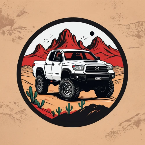pickup-truck,toyota tacoma,toyota 4runner,ford ranger,4 runner,ford bronco,ford bronco ii,desert safari,ranger,pickup truck,chevrolet colorado,automotive decal,nissan titan,off-road outlaw,ford truck,pickup trucks,desert racing,jeep gladiator rubicon,retro vehicle,vector graphic,Unique,Design,Logo Design
