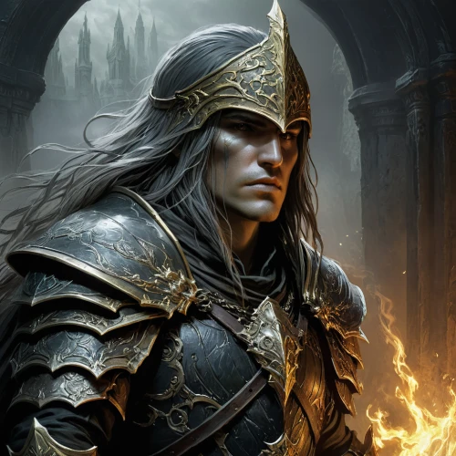 massively multiplayer online role-playing game,heroic fantasy,thorin,male elf,dark elf,warlord,fantasy art,lokportrait,norse,dunun,dwarf sundheim,carpathian,alaunt,vax figure,fantasy portrait,king caudata,witcher,paladin,castleguard,games of light,Conceptual Art,Fantasy,Fantasy 13