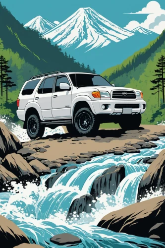 toyota 4runner,4 runner,toyota fj cruiser,toyota land cruiser,ford expedition,lexus lx,isuzu trooper,subaru rex,nissan xterra,ford explorer,honda pilot,lexus gx,toyota highlander,mitsubishi endeavor,toyota land cruiser prado,ford explorer sport trac,jeep wagoneer,plymouth voyager,subaru forester,toyota tacoma,Illustration,Vector,Vector 01