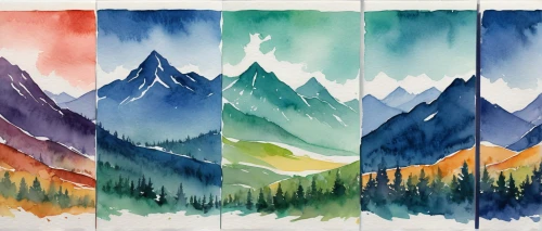 watercolor background,watercolors,mountain ranges,moutains,watercolor paint strokes,mountains,watercolor arrows,mountain range,mountainous landforms,watercolor,snowy peaks,water colors,watercolor paint,mountain huts,watercolor leaves,watercolour,water color,watercolor paper,watercolor texture,high mountains,Illustration,Paper based,Paper Based 25