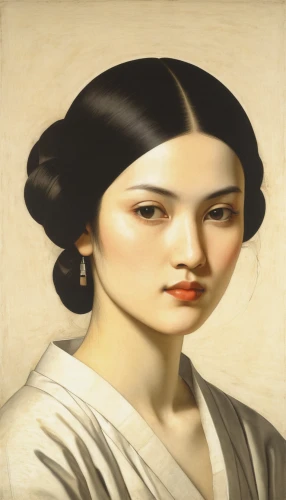 portrait of a girl,portrait of a woman,asian woman,geisha,young woman,japanese woman,mona lisa,princess leia,woman portrait,woman of straw,vintage female portrait,oriental painting,the mona lisa,geisha girl,portrait background,young lady,cepora judith,jane austen,girl in a long,senator,Art,Artistic Painting,Artistic Painting 28