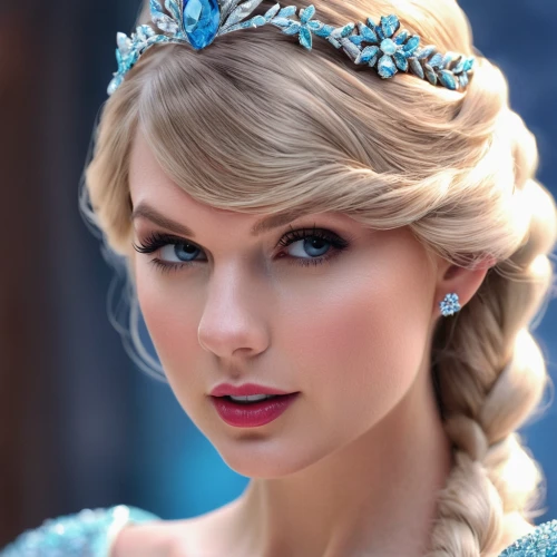 princess' earring,porcelain doll,barbie doll,princess,enchanting,realdoll,doll's facial features,princess crown,fairy queen,baby blue eyes,elsa,hair accessory,princess anna,a princess,hair accessories,bridal accessory,beautiful girl,beautiful model,blue eyes,earpieces,Photography,General,Natural