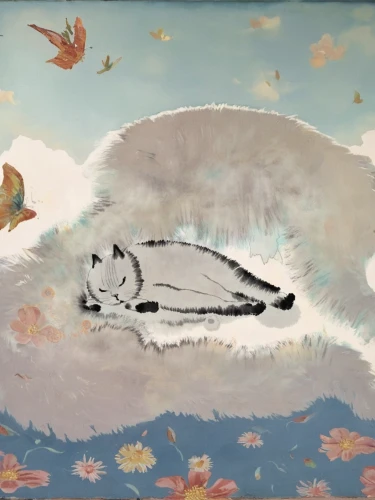 sleeping cat,selkirk rex,white cat,american curl,cat resting,cat on a blue background,magpie cat,gray cat,chinese pastoral cat,cumulus,beautiful cat asleep,whimsical animals,turkish van,cat frame,kitsune,cat sparrow,girl lying on the grass,cumulus nimbus,flower cat,aegean cat