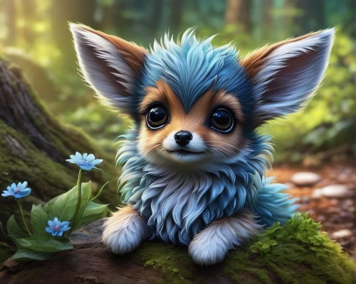 little fox,cute fox,child fox,adorable fox,fennec,yorkie puppy,forest animal,a fox,garden-fox tail,cute animal,cute cartoon character,canidae,small animal,conker,pomeranian,pixie,yorkie,cute animals,little animal,prickle,Conceptual Art,Fantasy,Fantasy 30