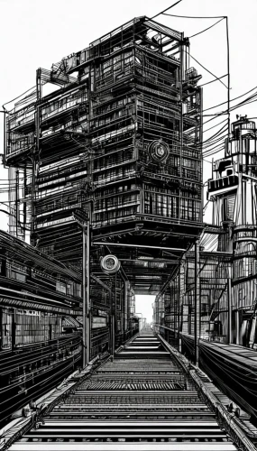 industrial landscape,industrial,industrial plant,industrial ruin,industrial tubes,industry,industrial hall,refinery,chemical plant,industries,industrial area,steel mill,wireframe graphics,industry 4,heavy water factory,empty factory,petrochemical,abandoned factory,factories,factory,Art sketch,Art sketch,None