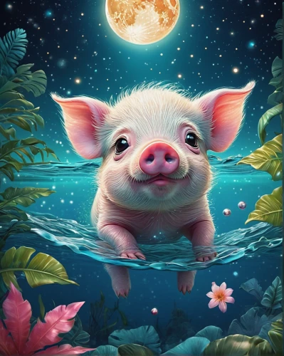 kawaii pig,mini pig,pig,piglet,lucky pig,suckling pig,teacup pigs,piggy,pot-bellied pig,babi panggang,domestic pig,bay of pigs,piglets,porker,swine,baby float,inner pig dog,pig dog,piaynemo,hog,Illustration,Abstract Fantasy,Abstract Fantasy 02