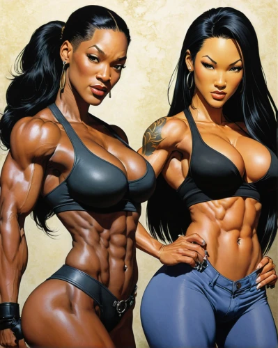 workout icons,bodybuilding supplement,beautiful african american women,fitness and figure competition,bodybuilding,body building,muscle woman,body-building,black women,pair of dumbbells,shredded,anabolic,afro american girls,black models,strong women,black couple,dumbbells,bodybuilder,maria bayo,muscle icon,Illustration,Realistic Fantasy,Realistic Fantasy 04