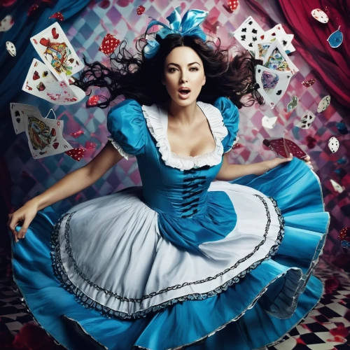 queen of hearts,cinderella,alice in wonderland,alice,poker primrose,playing card,playing cards,wonderland,deck of cards,magician,harlequin,mrs white,crinoline,fairy tale character,play cards,rococo,porcelaine,victorian lady,polka,queen anne,Photography,Artistic Photography,Artistic Photography 05