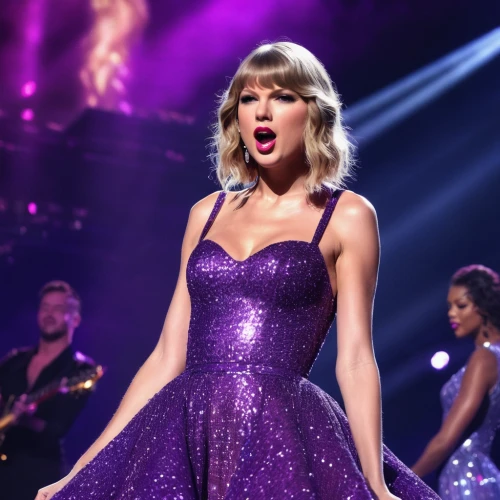 purple dress,purple glitter,purple,playback,rhinestones,purple background,performing,queen,wireless microphone,sparkling,blue dress,glittering,tayberry,sparkly,barbie doll,light purple,mauve,new year's eve 2015,enchanting,banner,Photography,General,Natural