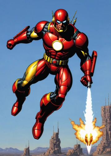 iron-man,iron man,ironman,flash unit,steel man,red super hero,war machine,fireball,iron mask hero,captain marvel,firespin,marvel comics,human torch,superhero background,fire beetle,tony stark,kryptarum-the bumble bee,topspin,flash,magneto-optical disk,Illustration,American Style,American Style 02