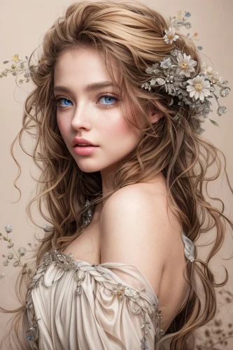 faery,fairy queen,beautiful girl with flowers,fairy tale character,natural cosmetics,white rose snow queen,natural cosmetic,flower fairy,bridal accessory,bridal clothing,jessamine,romantic portrait,romantic look,fantasy portrait,faerie,artificial hair integrations,mystical portrait of a girl,bridal jewelry,lace wig,girl in flowers,Common,Common,Natural