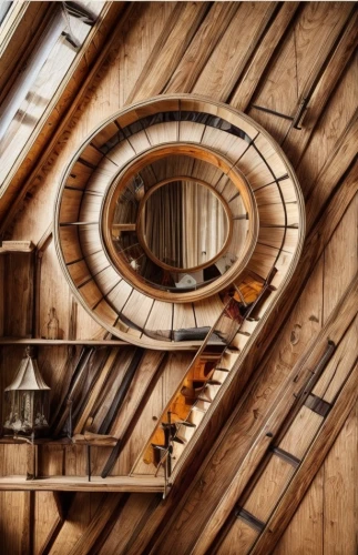 winding staircase,spiral staircase,circular staircase,spiral stairs,wooden stairs,attic,wooden construction,wooden stair railing,staircase,wooden beams,tree house hotel,spiralling,patterned wood decoration,wooden sauna,wooden roof,woodwork,wooden house,winding steps,crooked house,timber house,Interior Design,Bedroom,Farmhouse,Upper Palatinate