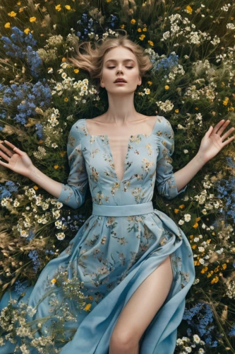 girl in flowers,cinderella,valerian,forget-me-not,girl in the garden,tilda,forget-me-nots,lily-rose melody depp,flora,falling flowers,blue enchantress,magnolia,vogue,fae,elsa,fairy queen,mazarine blue,blue bonnet,forget me nots,vanity fair,Photography,Fashion Photography,Fashion Photography 01