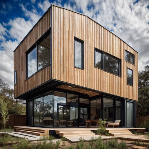 timber house,cube house,cubic house,wooden house,dunes house,modern architecture,metal cladding,modern house,eco-construction,frame house,corten steel,inverted cottage,smart house,house shape,wood doghouse,californian white oak,wooden decking,wooden windows,wooden facade,wooden construction