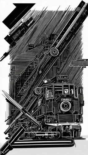 train engine,camera illustration,mechanical,star line art,container train,machinery,illustration of a car,sci fiction illustration,locomotive,train shocks,trains,steam locomotives,conductor tracks,electric locomotive,engine,computer art,electric locomotives,graphic card,excavator,mono-line line art,Art sketch,Art sketch,None