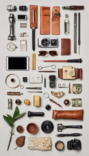 flat lay,summer flat lay,assemblage,leather goods,leather suitcase,raw materials,disassembled,components,christmas flat lay,compartments,materials,objects,leather compartments,sewing tools,instruments,photographic equipment,flatlay,tools,luxury accessories,photo equipment with full-size,Unique,Design,Knolling
