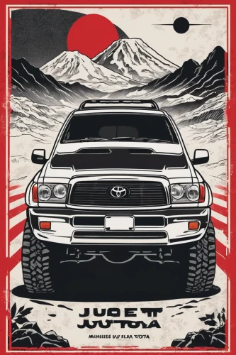 toyota 4runner,toyota,japanese icons,4 runner,fuji,japan,hyundai,toyota ae85,isuzu trooper,mitsubishi,subaru rex,japanese wave,japan pattern,christmas retro car,dakar rally,nissan,toyota ft-hs,jeep cherokee (xj),toyota hilux,japanese,Illustration,Vector,Vector 01