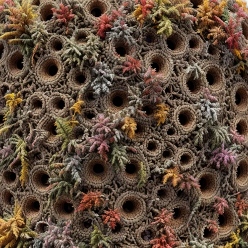 mandelbulb,pollen warehousing,trypophobia,honeycomb structure,pollen,anthill,spines,solitary bees,total pollen,insect house,stingless bees,fractals art,building honeycomb,large-flowered cactus,bee colony,bacterial species,barnacles,insect hotel,fractals,spores