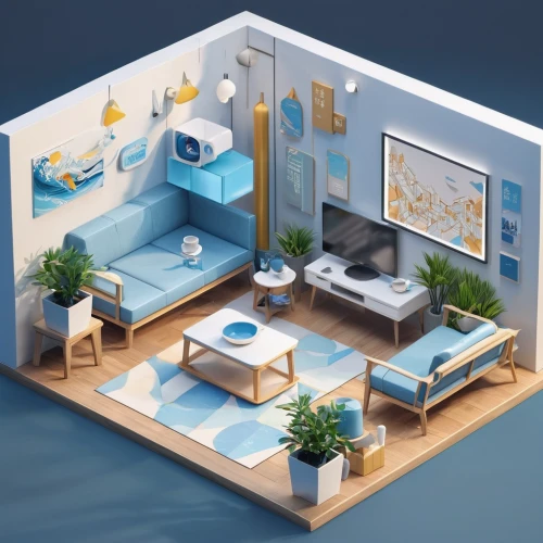 shared apartment,an apartment,smart home,apartment,inverted cottage,modern room,floorplan home,smarthome,guest room,cabana,sky apartment,3d rendering,apartments,apartment house,isometric,pool house,houseboat,blue room,holiday villa,modern decor,Unique,3D,Isometric