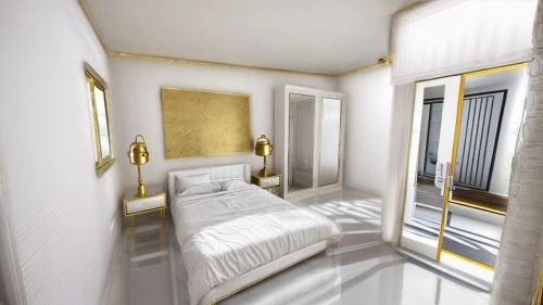 3d rendering,guest room,gold stucco frame,gold wall,gold paint stroke,room divider,bedroom,render,modern room,casa fuster hotel,boutique hotel,gold lacquer,guestroom,interior decoration,sleeping room,gold paint strokes,luxury hotel,bridal suite,search interior solutions,3d render
