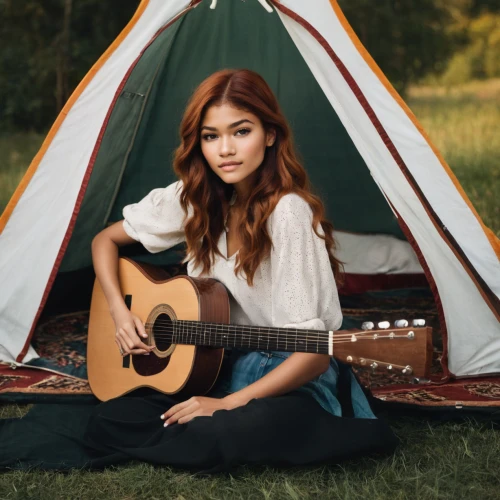 guitar,camping tipi,against the current,tipi,tent camping,gypsy tent,acoustic,acoustic guitar,glamping,playing the guitar,concert guitar,tent,music festival,camping tents,ukulele,tepee,rv,epiphone,camping car,tent camp
