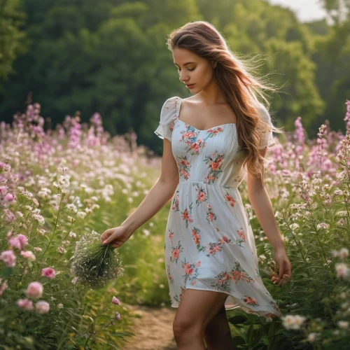 girl in flowers,beautiful girl with flowers,girl picking flowers,meadow flowers,girl in the garden,country dress,floral dress,field of flowers,picking flowers,flowering meadow,floral background,summer meadow,vintage floral,flower background,flowers field,floral greeting,summer flowers,flower field,girl in a long dress,floral,Photography,General,Natural