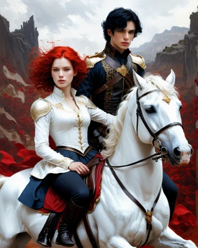 horse riders,heroic fantasy,horseback,equestrian,fantasy picture,camelot,cavalry,andalusians,equestrianism,joan of arc,white horse,fantasy art,red banner,shades of red,puy du fou,horseman,cuirass,way of the roses,st george,carpathian,Conceptual Art,Fantasy,Fantasy 11