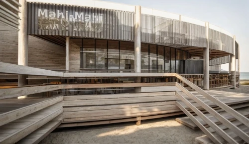 archidaily,wooden decking,wooden facade,wood deck,dunes house,ski facility,knokke,aschaffenburger,music venue,hathseput mortuary,boatyard,wooden construction,school design,modern architecture,event venue,wooden planks,termales balneario santa rosa,muizenberg,modern building,maritime museum,Architecture,Commercial Building,Modern,Natural Sustainability