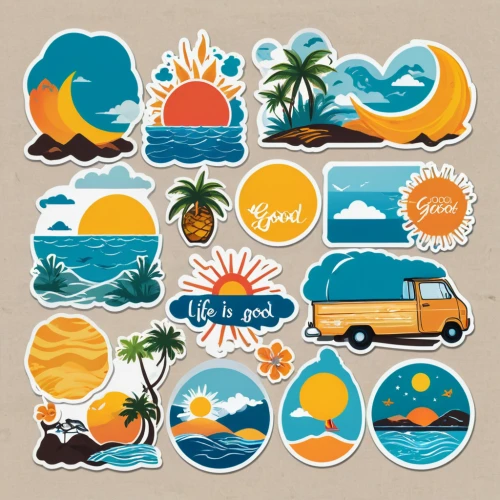 summer icons,icon set,summer clip art,clipart sticker,fruits icons,ice cream icons,set of icons,palm tree vector,stickers,fruit icons,houses clipart,palmtrees,palm trees,vector images,vector graphics,icon pack,retro 1950's clip art,seamless pattern,social icons,circle icons,Unique,Design,Sticker