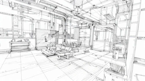wireframe,wireframe graphics,frame drawing,fractal environment,geometric ai file,panopticon,virtual landscape,camera drawing,biomechanical,underconstruction,mono-line line art,the boiler room,clutter,copyspace,large space,ventilation grid,industrial plant,engine room,elphi,3d rendering,Design Sketch,Design Sketch,Hand-drawn Line Art