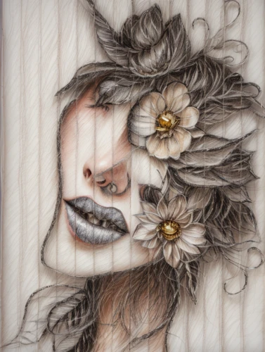 stitched flower,boho art,embroider,chalk drawing,dried flower,wilted,needlework,decorative figure,girl in a wreath,cloves schwindl inge,paper art,dry bloom,dried rose,embroidered flowers,straw flower,woman of straw,moonflower,the angel with the veronica veil,embroidery,pastel paper