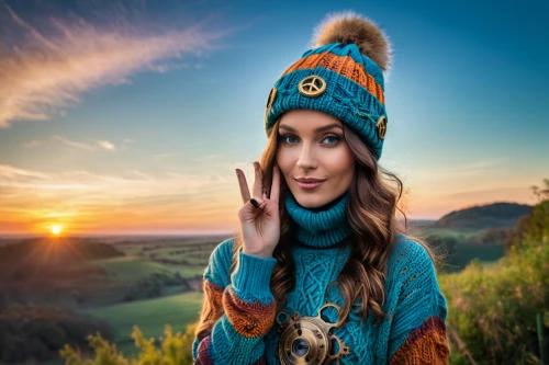 turquoise wool,teal and orange,alpine hats,knit hat,girl wearing hat,women's hat,argan,winter hat,knitted cap with pompon,the hat-female,woman's hat,hat womens filcowy,beanie,ladies hat,the hat of the woman,hat womens,knit cap,cloche hat,alpine style,ushanka,Illustration,Realistic Fantasy,Realistic Fantasy 13