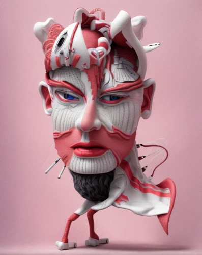 3d figure,sculpt,3d model,artist doll,clay doll,scrap sculpture,painter doll,doll figure,doll head,marionette,3d man,devil,rubber doll,designer dolls,cinema 4d,3d render,tiktok icon,peppermint,killer doll,metal figure