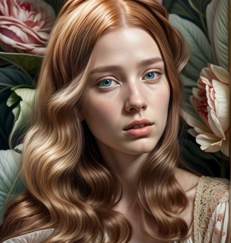 fantasy portrait,portrait of a girl,flora,girl in flowers,mystical portrait of a girl,portrait background,girl portrait,linden blossom,magnolia,laurel wreath,chestnut blossom,lilian gish - female,digital painting,cloves schwindl inge,retouching,romantic portrait,dryad,begonias,girl in a wreath,camellia