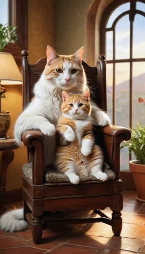 cat furniture,vintage cats,cat family,two cats,oktoberfest cats,cat love,cat lovers,cat's cafe,massage chair,relaxing massage,old couple,dog - cat friendship,cats,romantic scene,felines,tom and jerry,cats playing,romantic portrait,rocking chair,soft furniture,Photography,General,Natural