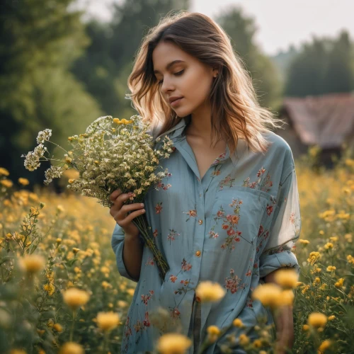 girl in flowers,beautiful girl with flowers,vintage floral,holding flowers,girl picking flowers,vintage flowers,yellow daisies,picking flowers,floral background,floral heart,summer flowers,golden flowers,meadow flowers,fine flowers,daisies,floral,flower background,field flowers,floral composition,wild flowers,Photography,General,Natural