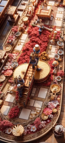 terracotta tiles,gnome and roulette table,card table,parcheesi,round autumn frame,the dining board,tabletop,poker table,oktoberfest background,mechanical puzzle,mousetrap,tabletop game,placemat,board game,terracotta,tablescape,place setting,playmat,labyrinth,chess board
