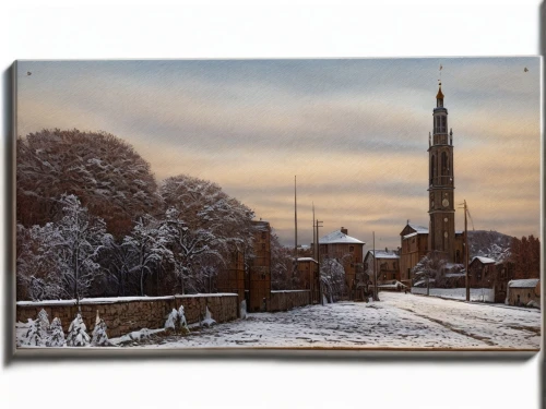 stirling town,alnwick,steeple,carillon,church towers,coventry,snow scene,chemnitz,tynemouth,otley,aberdeen,falkland,derbyshire,church tower,watertower,saint andrews,bielefeld,wintry,christmas landscape,church hill,Game Scene Design,Game Scene Design,Medieval