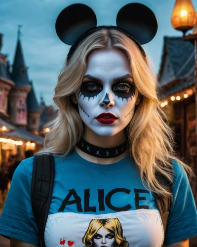 harley quinn,alice,halloween 2019,halloween2019,harley,disney character,face paint,disney,mickey mause,disneyland,mime,alice in wonderland,mime artist,minnie mouse,mickey mouse,halloween2017,disney world,mickey,micky mouse,horror clown,Photography,General,Natural