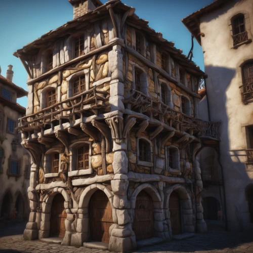 medieval architecture,medieval town,medieval,medieval street,medieval market,ancient house,hotel de cluny,stone palace,old architecture,tavern,tuff stone dwellings,castle iron market,medieval castle,castleguard,knight village,stone town,ancient buildings,apartment house,old town house,townhouses,Conceptual Art,Fantasy,Fantasy 01