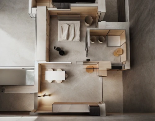 habitat 67,an apartment,interior modern design,model house,floorplan home,archidaily,apartment,shared apartment,cubic house,search interior solutions,house floorplan,loft,interior design,apartment house,dolls houses,modern architecture,room divider,contemporary decor,home interior,modern decor,Interior Design,Bathroom,Modern,German Minimalism