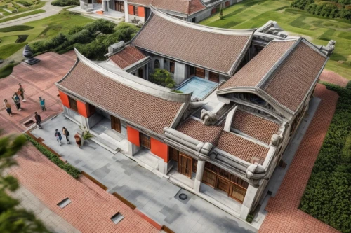 chinese architecture,asian architecture,chinese temple,3d rendering,model house,buddhist temple,house hevelius,house roof,roman villa,dürer house,house roofs,renovation,suzhou,roof construction,byzantine museum,frisian house,roof landscape,giant buddha of tian tan,dragon palace hotel,two story house,Architecture,Villa Residence,Modern,Classical Geometry