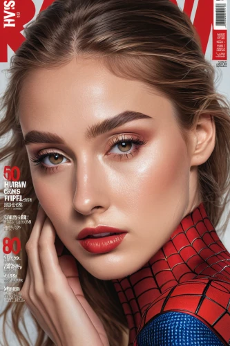 magazine cover,magazine,cover,magazines,magazine - publication,cover girl,fashion vector,comicbook,nylon,vogue,editorial,comic book,cosmopolitan,print publication,poppy red,spider,web,retouching,red super hero,red skin,Photography,General,Natural