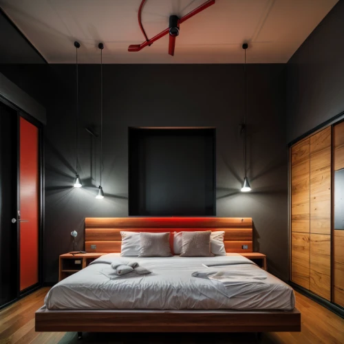 sleeping room,modern room,modern decor,guestroom,search interior solutions,bedroom,contemporary decor,room lighting,wall lamp,guest room,japanese-style room,room divider,canopy bed,great room,smart home,boutique hotel,boy's room picture,interior design,track lighting,interior modern design