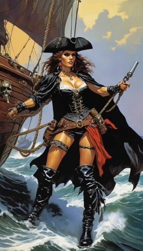 pirate,the sea maid,pirates,black pearl,heroic fantasy,pirate flag,pirate treasure,piracy,mayflower,wind warrior,galleon,seafaring,maelstrom,ship releases,sea fantasy,caravel,sailer,east indiaman,nautical banner,tour to the sirens,Illustration,American Style,American Style 07